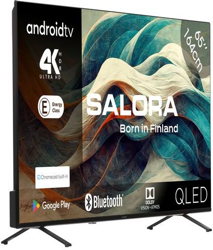 Salora - 65QLED320 - Smart Televisie - QLED - 65 Inch - 4K Ultra HD