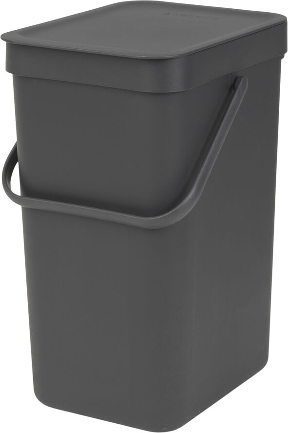 Brabantia Affaldsspand m/låg sort.kon. 12 ltr Grey