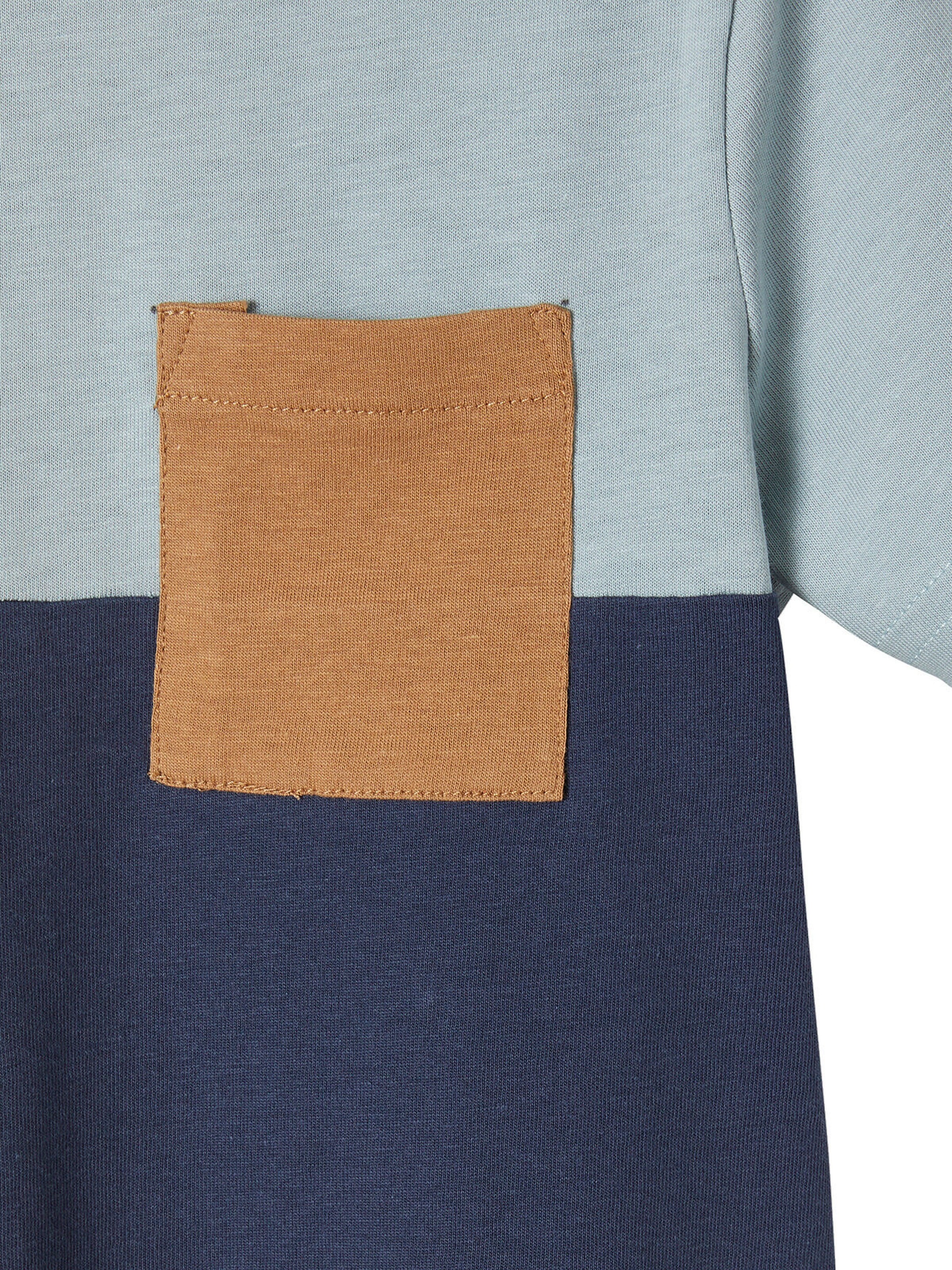 Vertbaudet Jungen T-Shirt, Colorblock schwarz