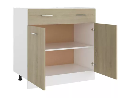 Armoire de plancher à tiroir Chêne sonoma Bois d’ingénierie