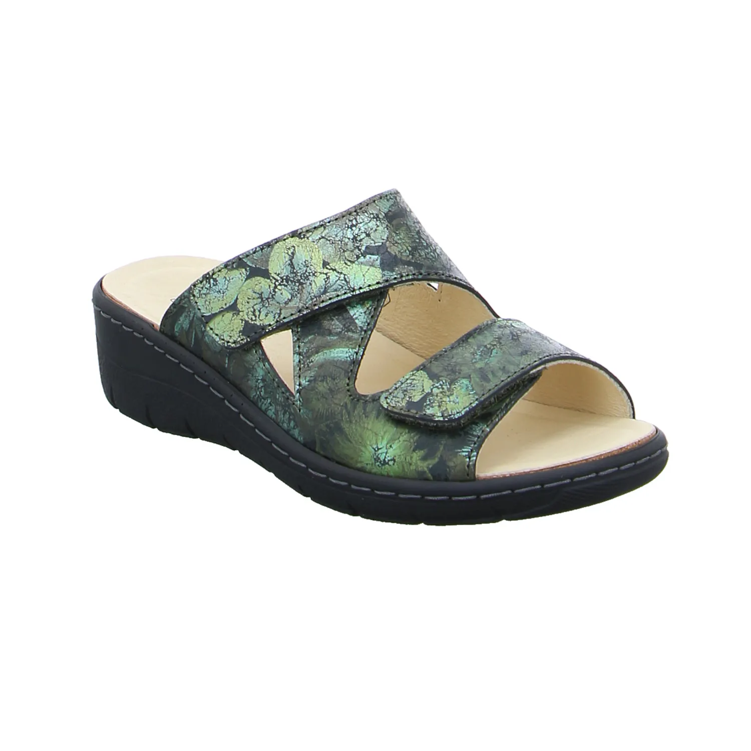 COLLECTION CHRISTA PFAFF Pantolette Grün Leder