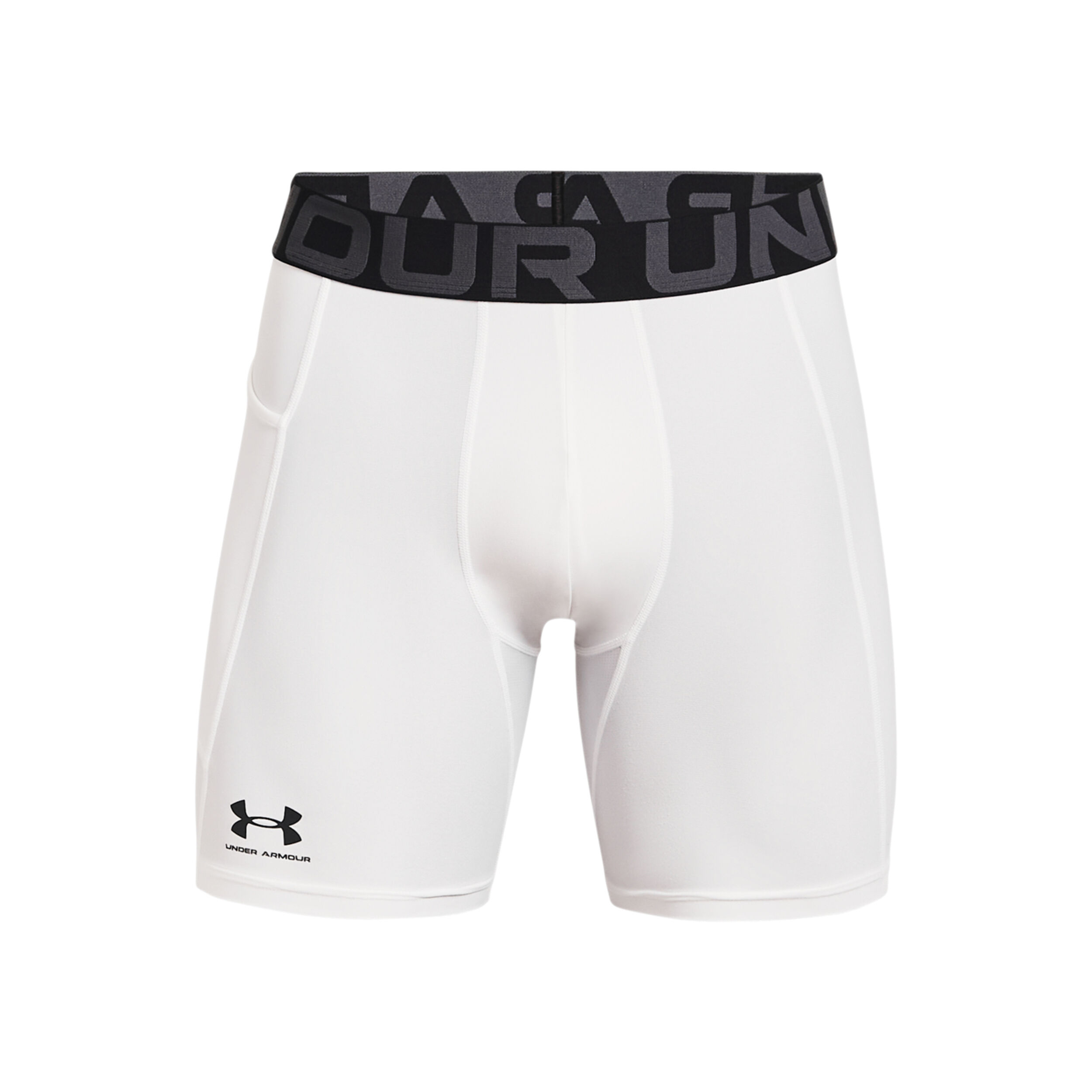 Under Armour Heatgear Shorts Hommes - Blanc , Noir