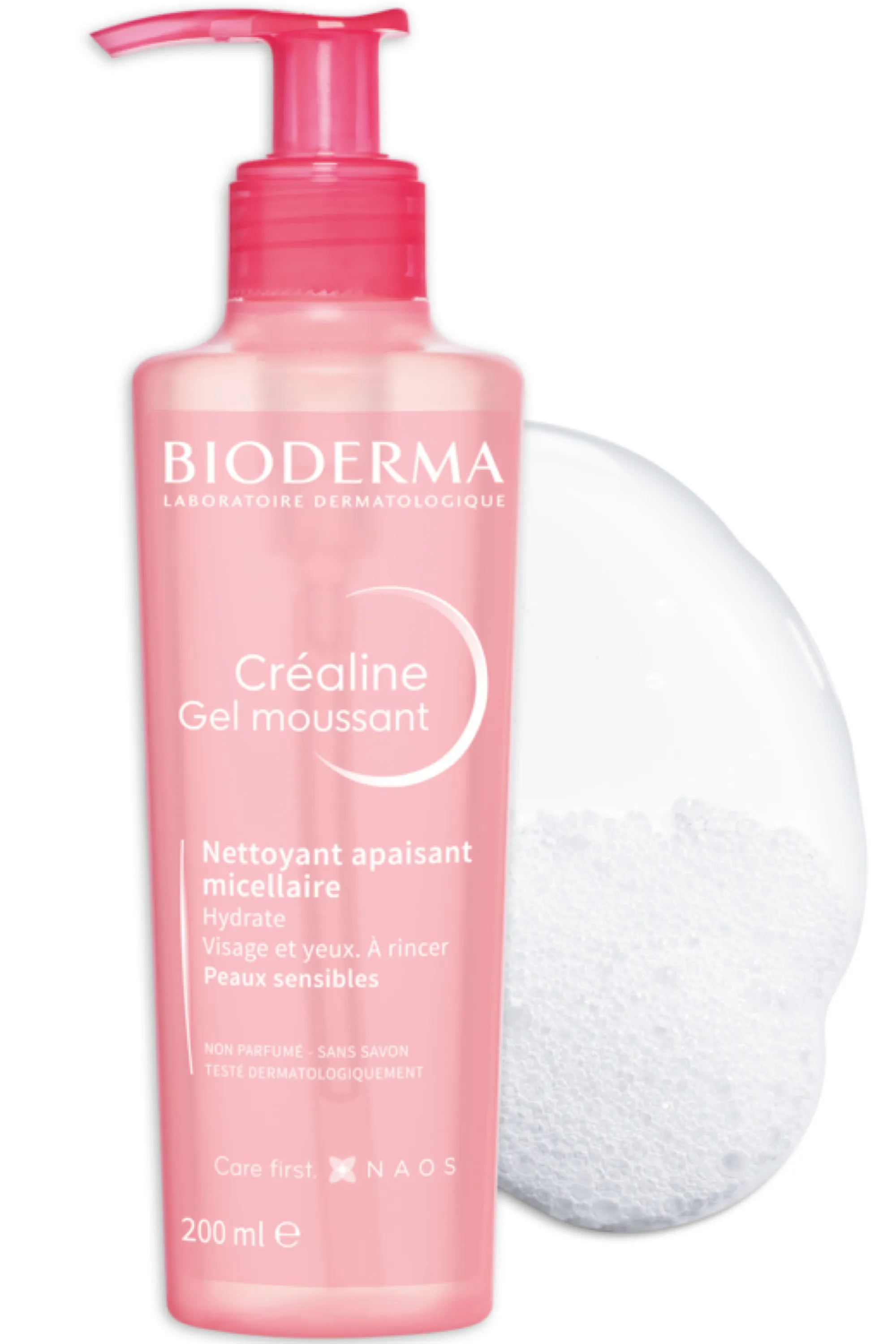 Bioderma Gel moussant nettoyant apaisant micellaire Créaline-100 ml
