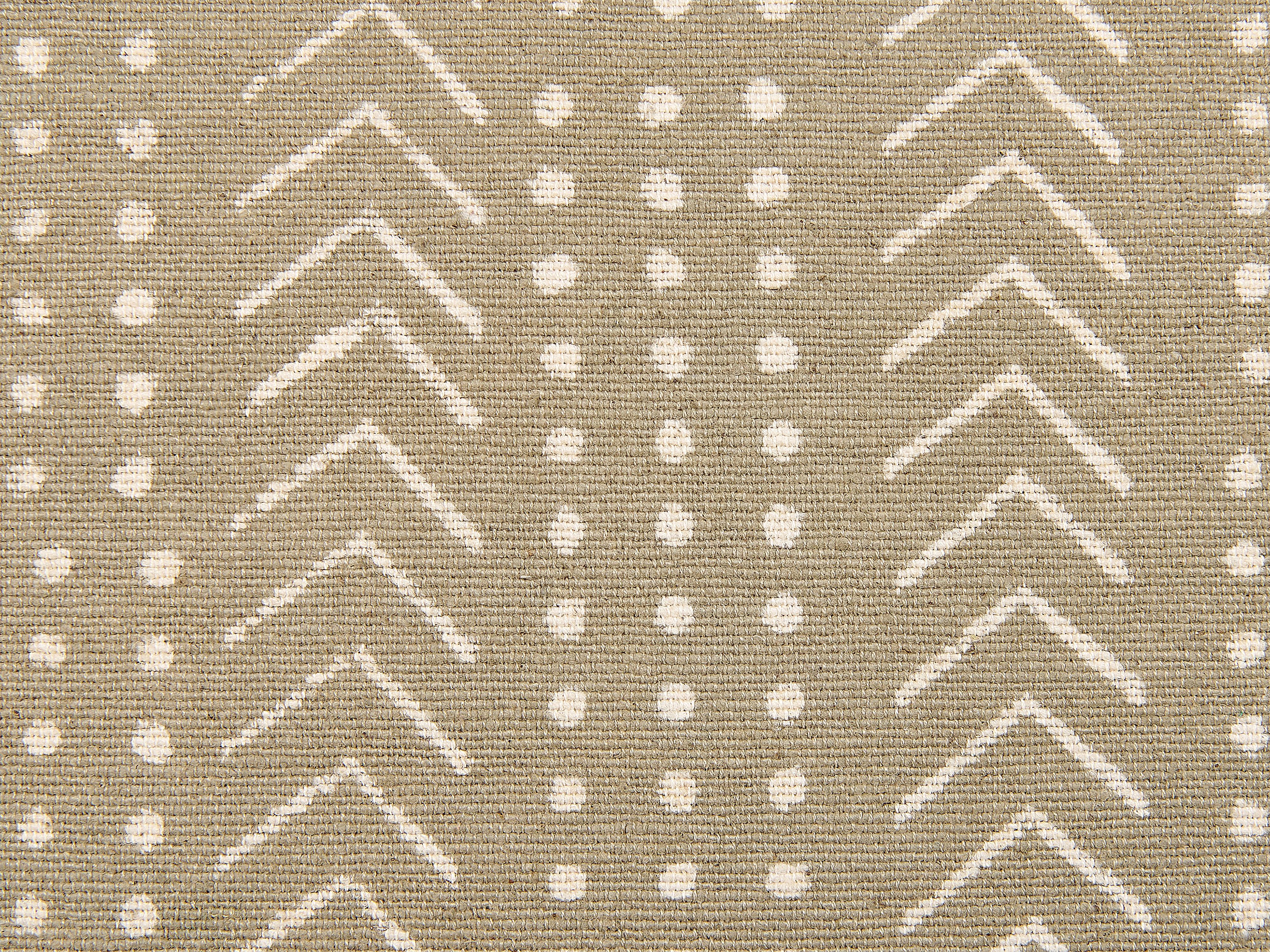 Set van 2 sierkussens SENECIO Katoen 45 x 45 cm Beige geometrisch patroon
