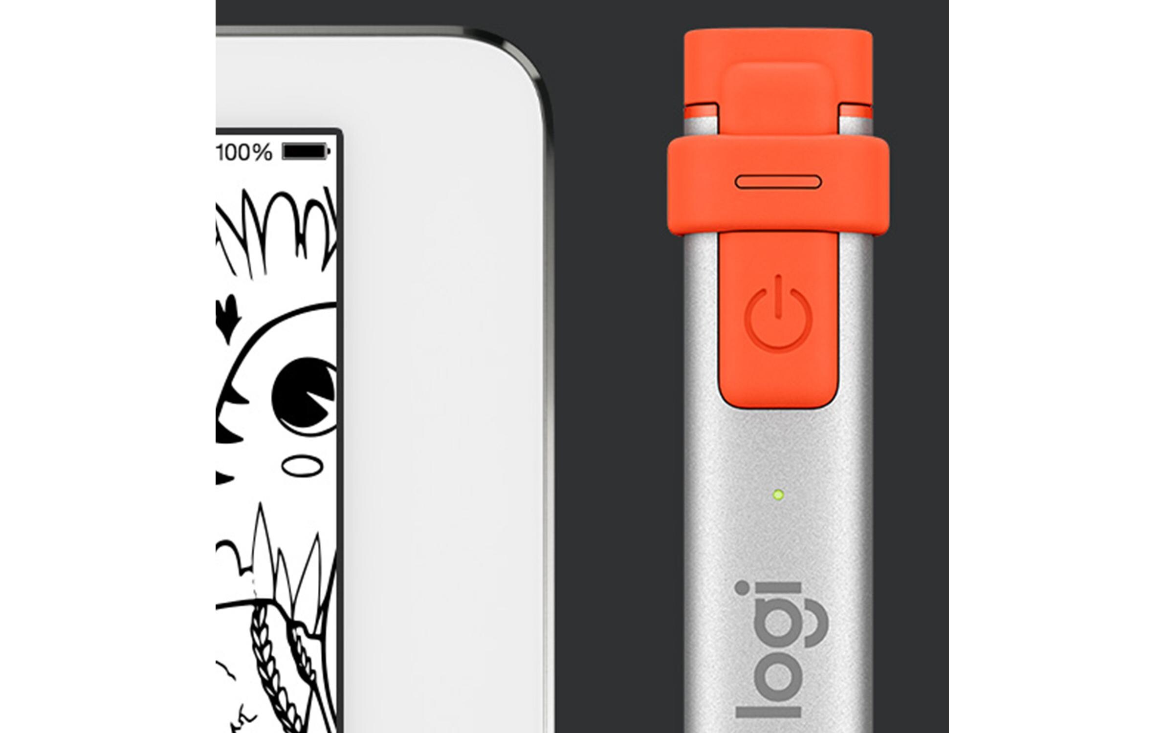 Eingabestift Crayon Grau/OrangeKinderfreundlicher Kreativ-Eingabestift für das Apple iPad