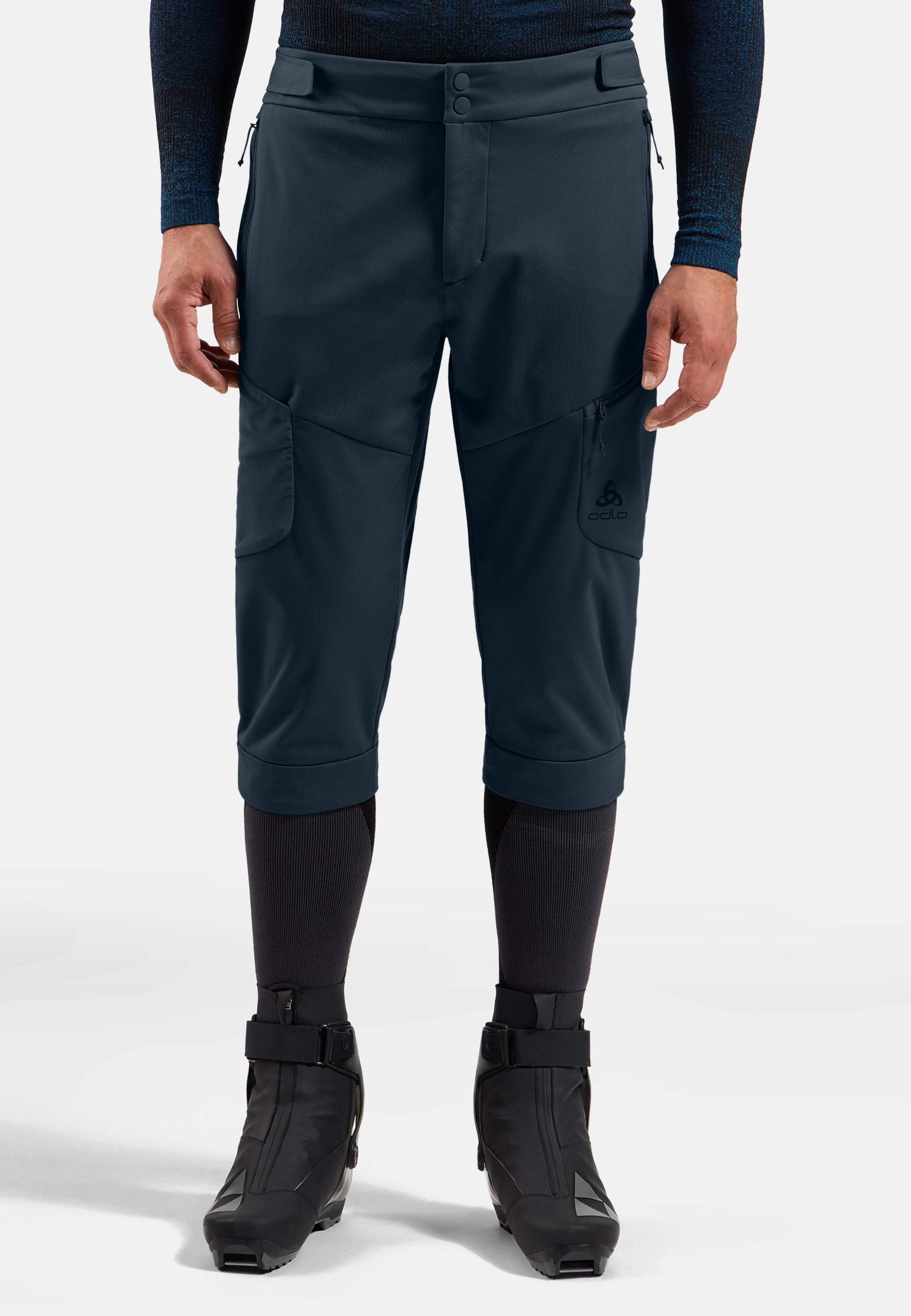 Winddichte Zeroweight X-Warm 3/4-Hose in dark sapphire