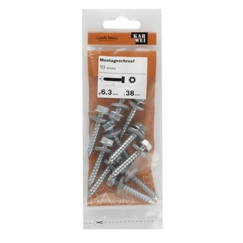 KARWEI montageschroef 6,3x32 mm (10 stuks)
