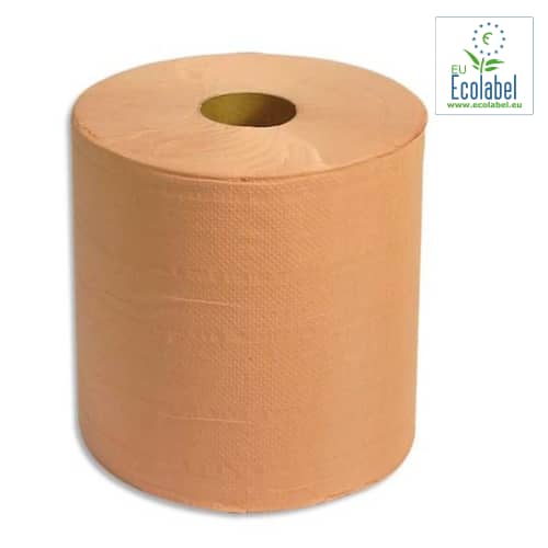 Bobine d'essuyage chamois 800 formats 19,5 x 24 cm certifié Ecolabel Paredes
