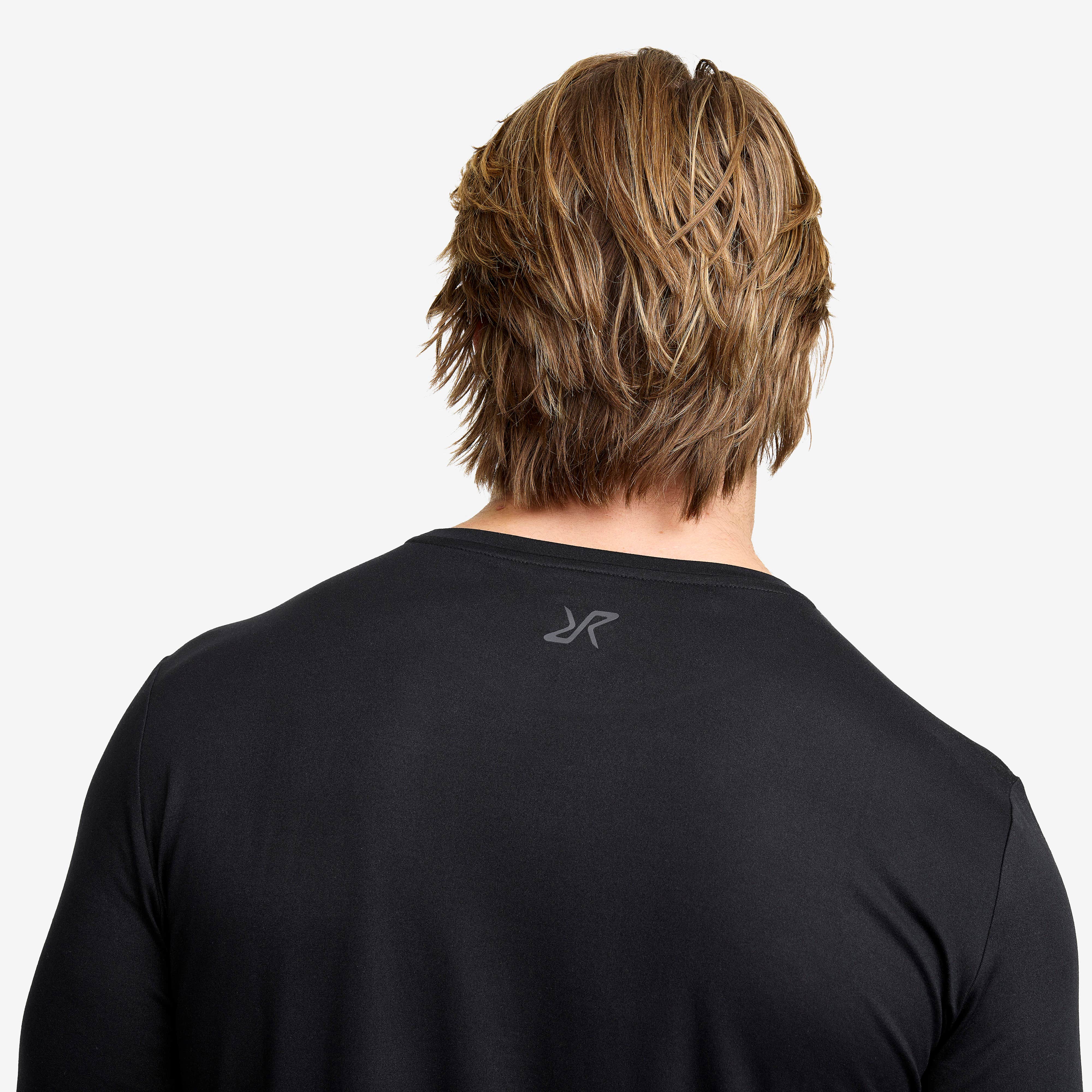 Mission Logo Long-sleeved T-shirt Herre Black