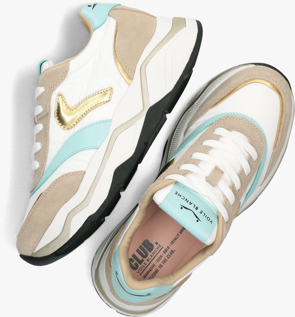 VOILE BLANCHE beige voile blanche lage sneakers club108