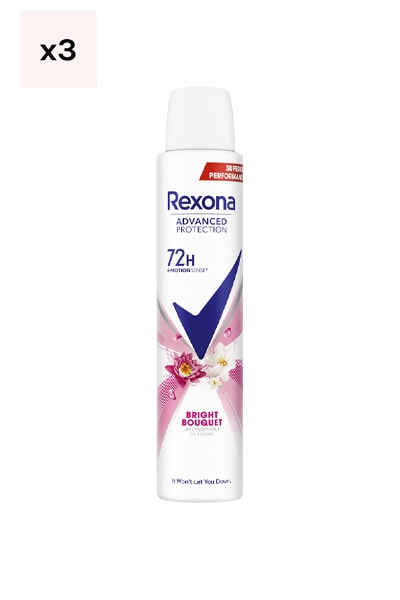 Déodorants spray 72h - Bright Bouquet - 3 x 200 ml