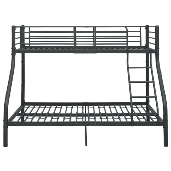 vidaXL Køyeseng ramme svart metall 140x200 cm/90x200 cm