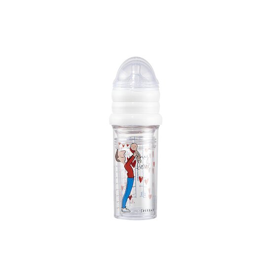 Coffret 2 biberons 210 ml & 1 biberon 360 ml   Papa & Bébé by Soledad        de               Le Biberon Français
