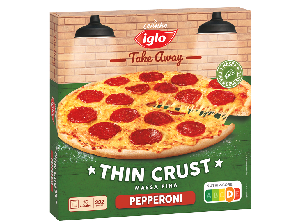 PIZZA IGLO MASSA FINA PEPPERONI 332G