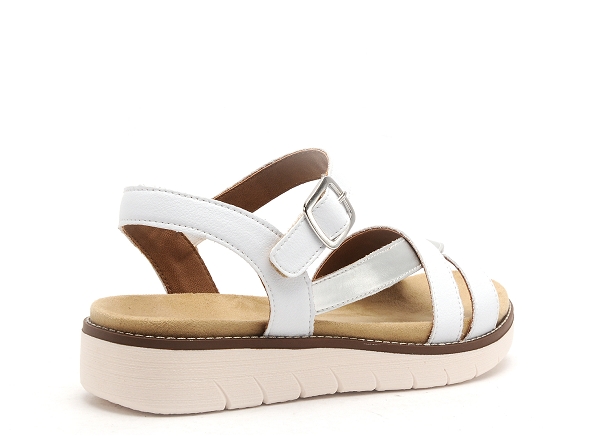 Remonte nu pieds plats femme d2064 blanc