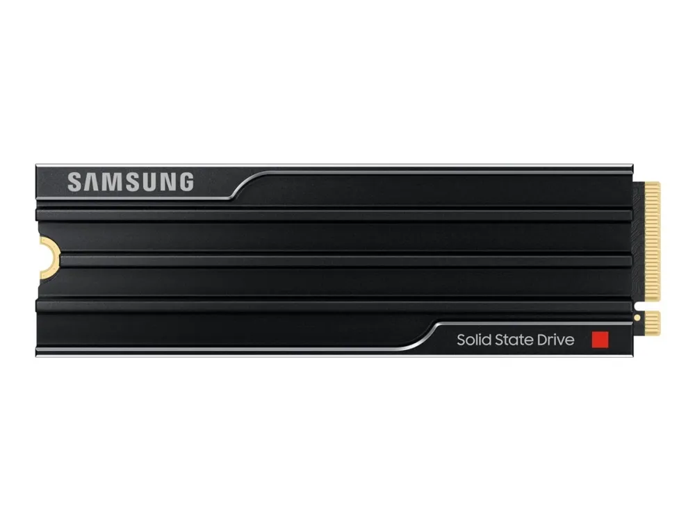 Samsung 9100 PRO MZ-VAP1T0 - SSD - krypteret - 1 TB - med køleplade - intern - M.2 2280 - PCI Express 5.0 x4 (NVMe) - 256-bit AES - TCG Opal Encryption 2.0 - sort