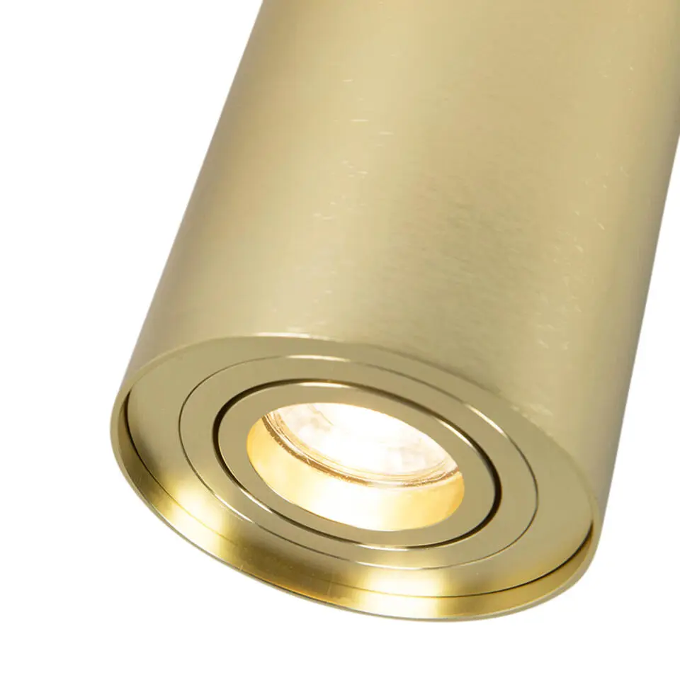 Qazqa opbouwspots rondoo up goudkleurig gu10