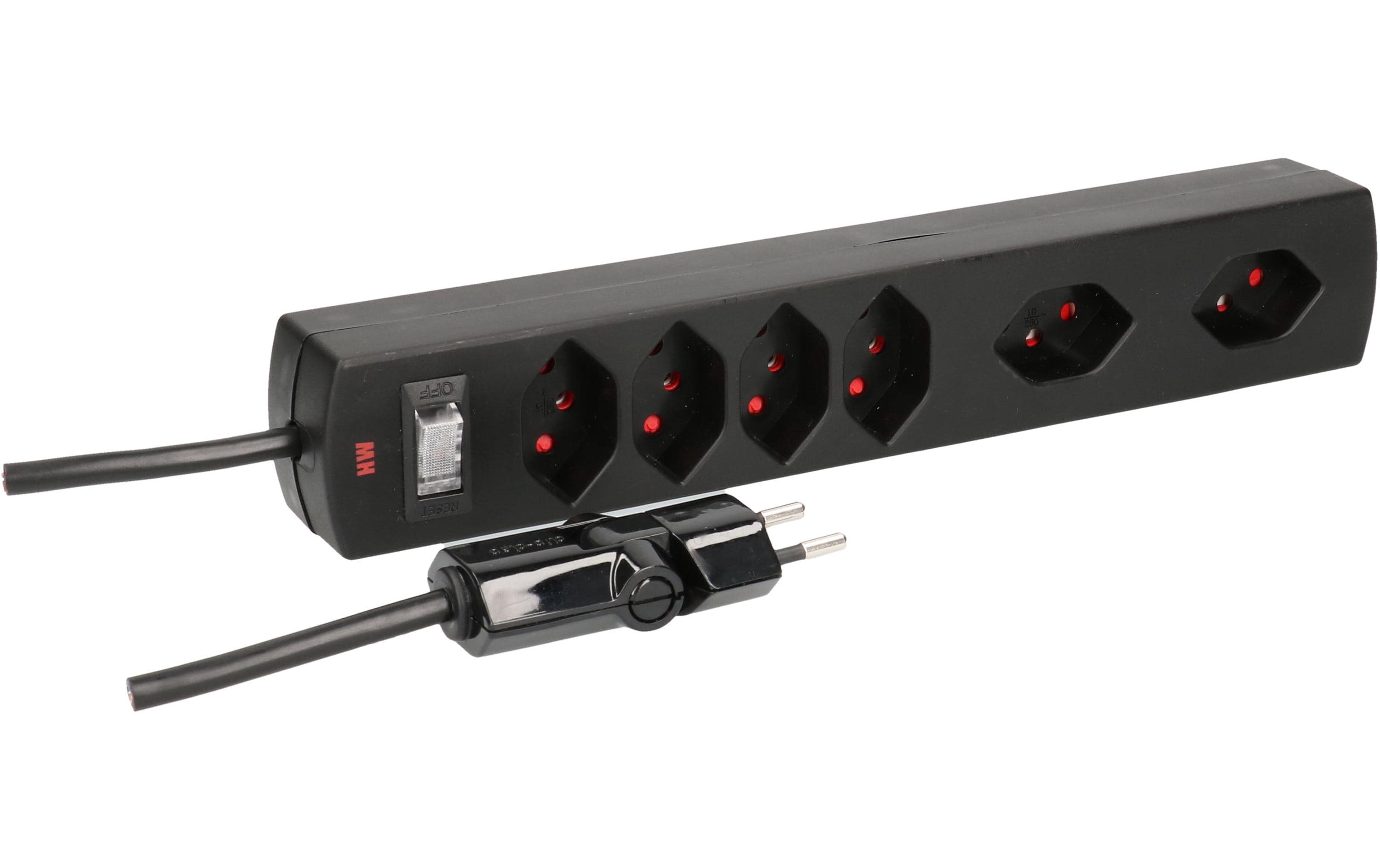 Steckdosenleiste Safety-Line 4x T13Mit Kinderschutz und Clip-Clap-Stecker