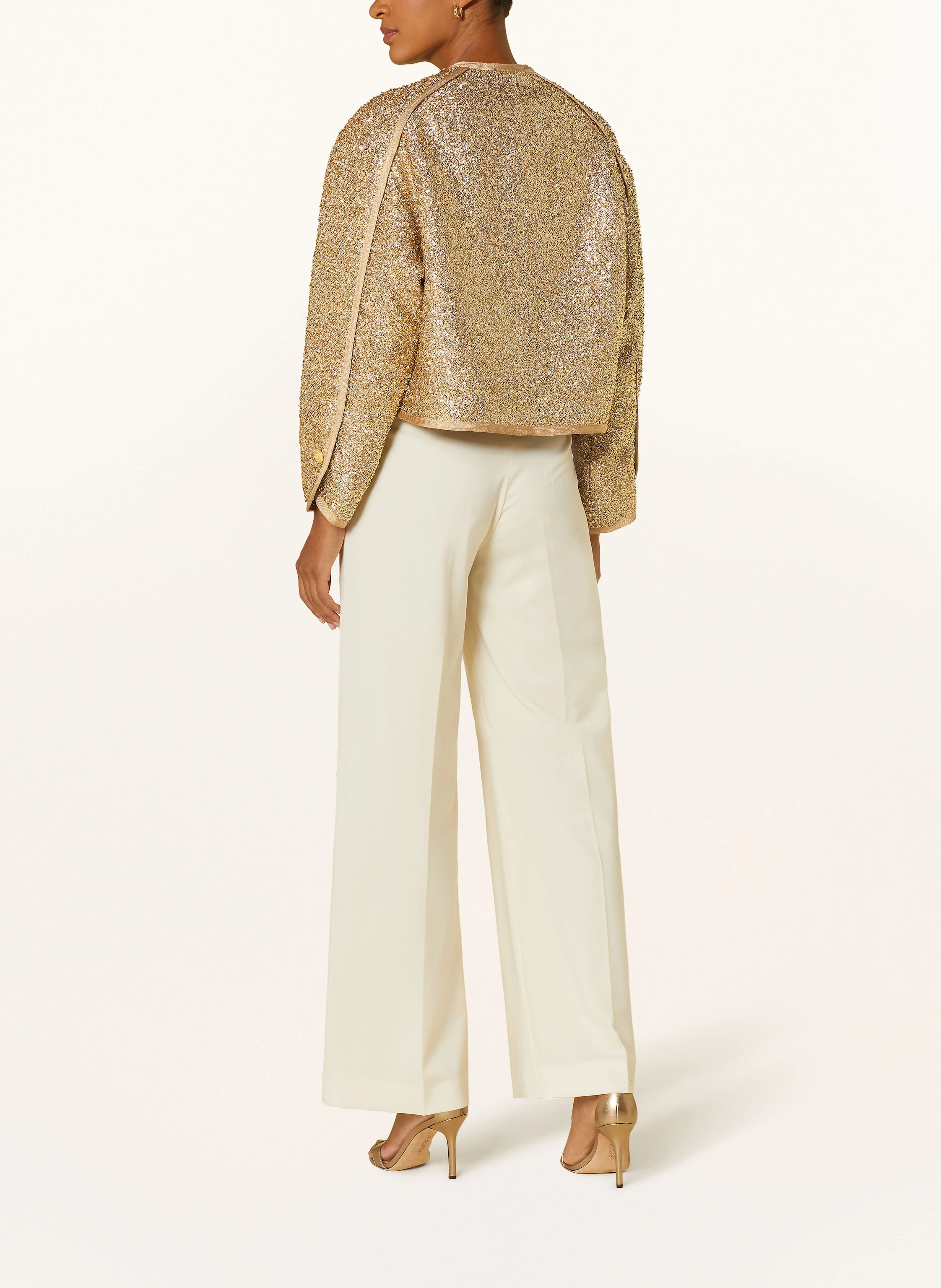 NVSCO Kastenjacke mit Glitzergarn