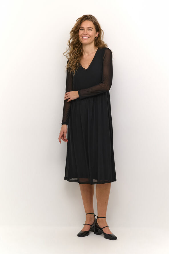 Culture CUmelida V-neck Dress Black