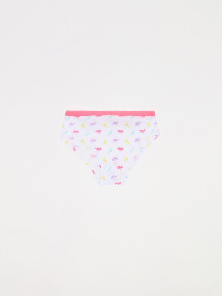 Pacote com 7 calcinhas hipster estampadas - Cores variadas