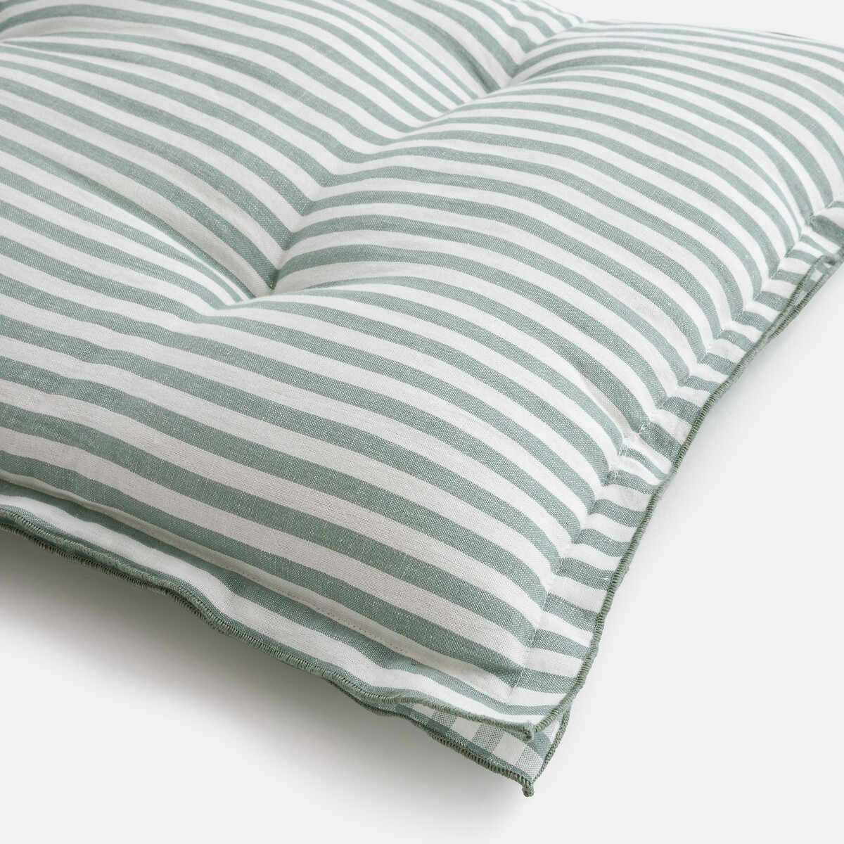 LA REDOUTE INTERIEURS<br>Colchão de chão em guingão, algodão/linho 120 cm, Cottage