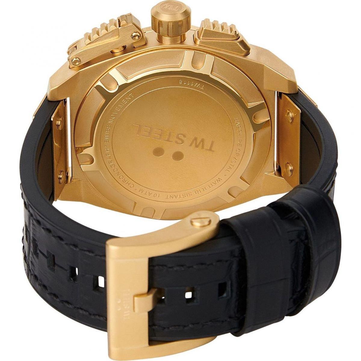 TW Steel Mens TW Steel Swiss Canteen Chronograph Date Watch