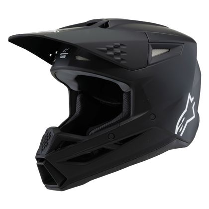 Casque cross Alpinestars SUPERTECH S-M3 - SOLID - ENFANT - Noir