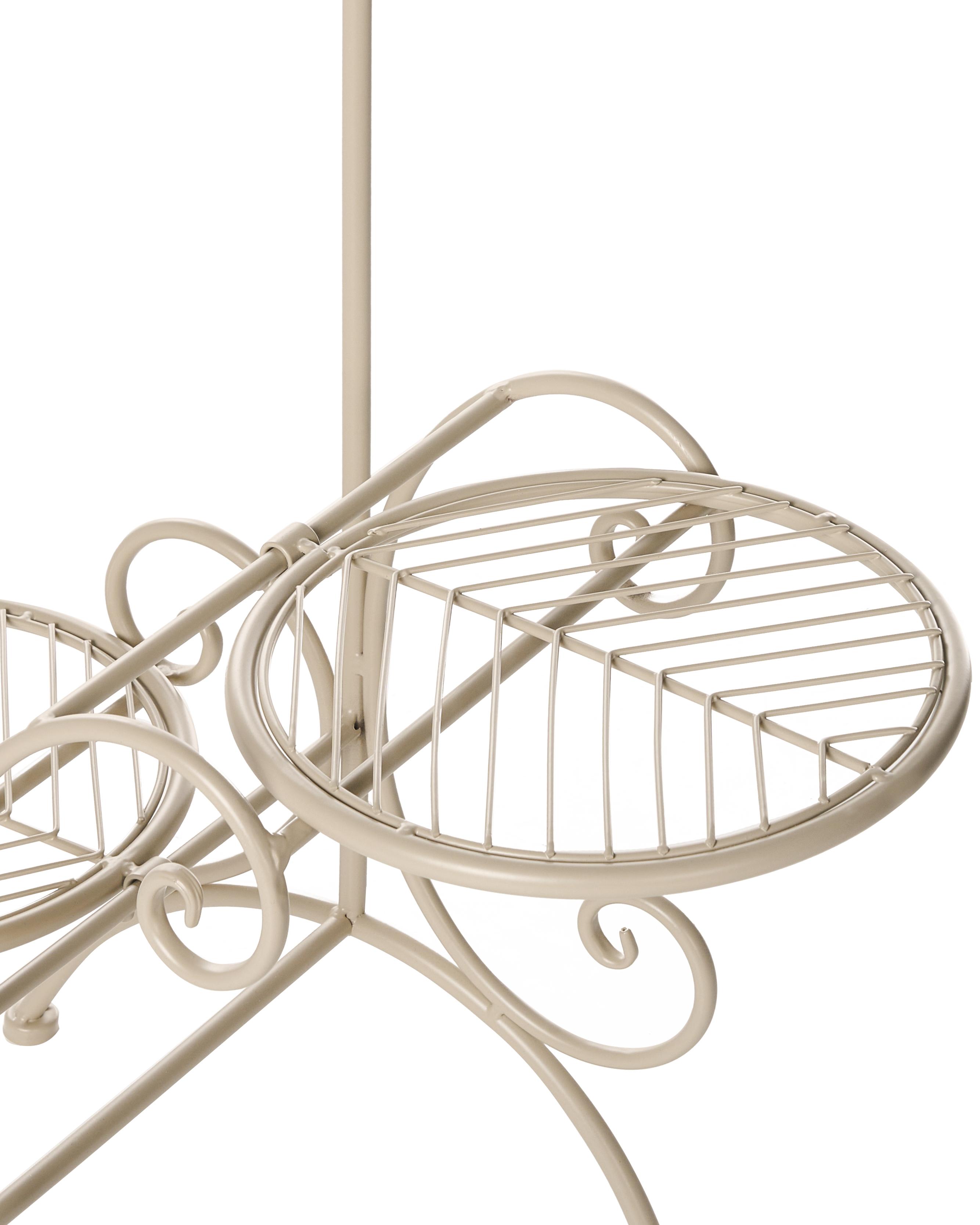 Plantenstandaard ASAGAO Metaal 26 cm Beige