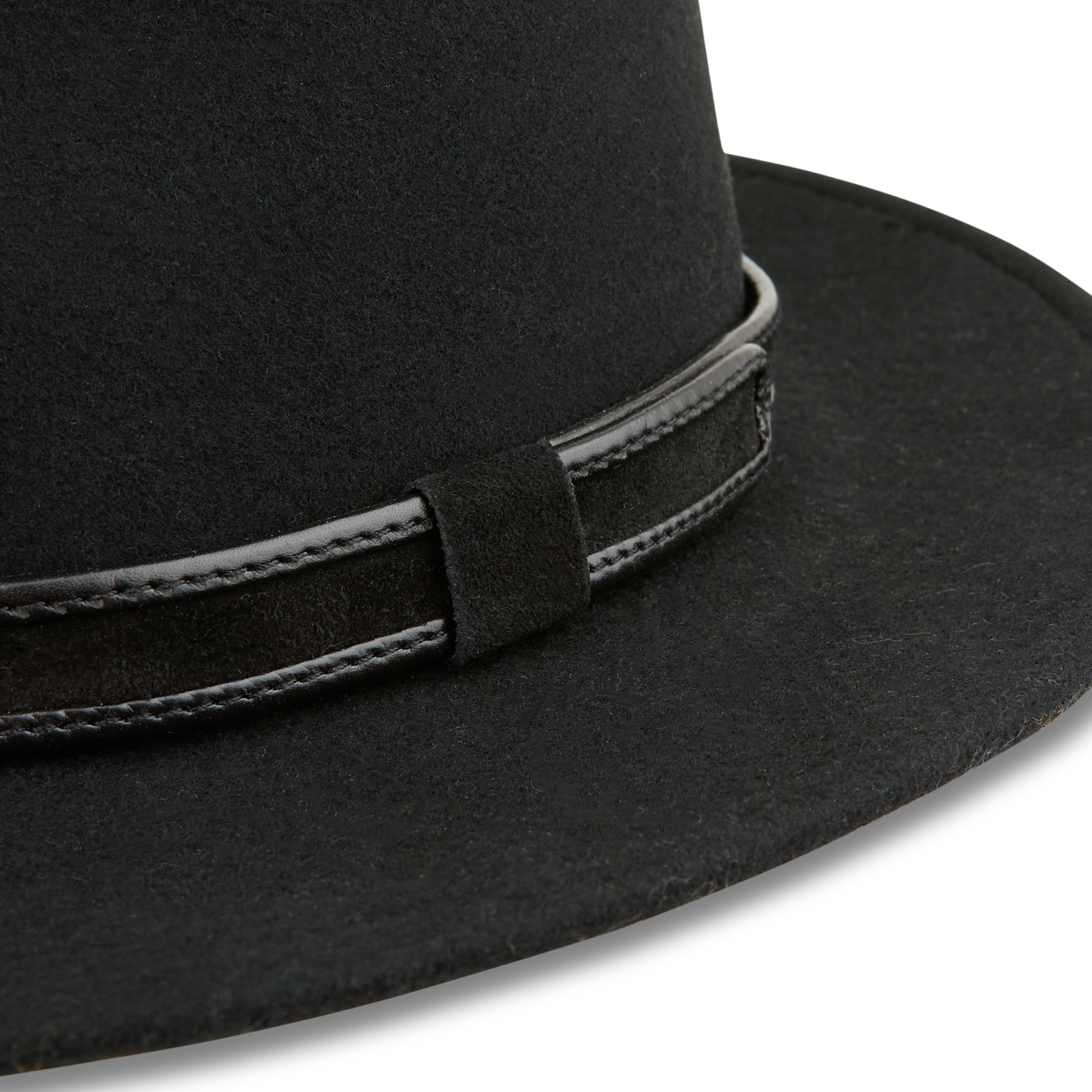 Chapeau en feutre laine| Noir