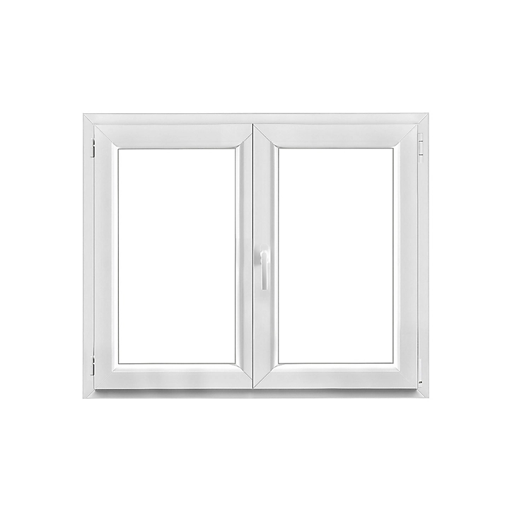 Fenêtre PVC 2 vantaux oscillo-battant GoodHome blanc - l.120 x h.95 cm