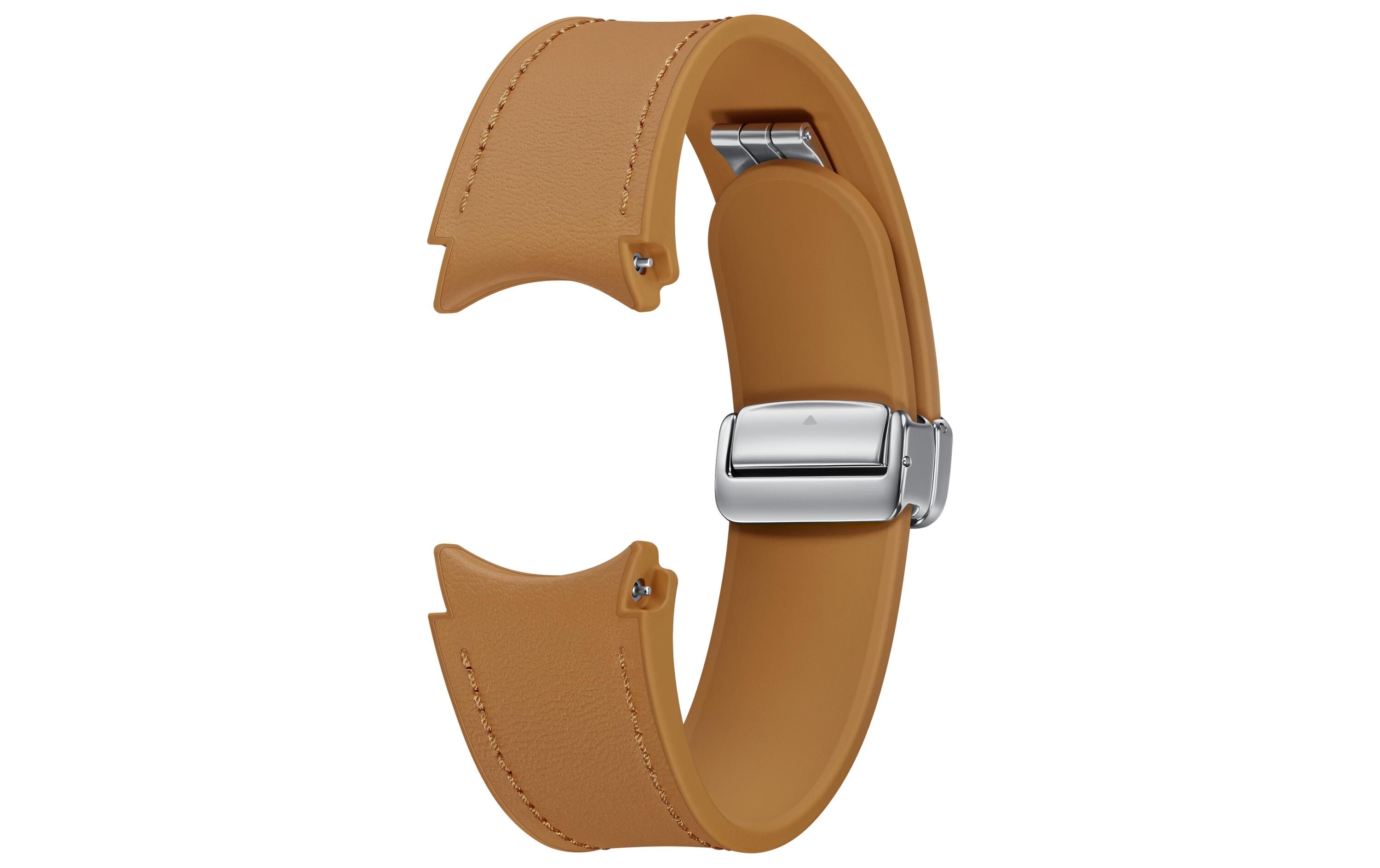 D-Buckle Eco Leather Band M/L Galaxy Watch 4/5/6 CamelD-Buckle Eco Leder Armband für die Samsung Galaxy Watch4, Galaxy Watch5 und Galaxy Watch6