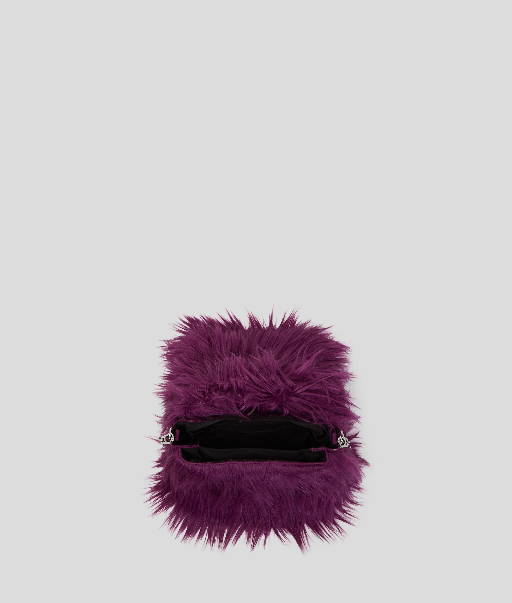 SAC SOUPLE PORTÉ ÉPAULE EN FAUSSE FOURRURE K/SIGNATURE