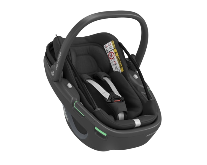 Coral 360 0 - 12 M  40 - 75 cm   0 - 12 kg    Intuitive FlexiSpin-Drehung mit nur einer Hand |    Der erste modulare Baby-Autositz |    Ultraleichtgewicht |    „Easy-in”-Gurt |