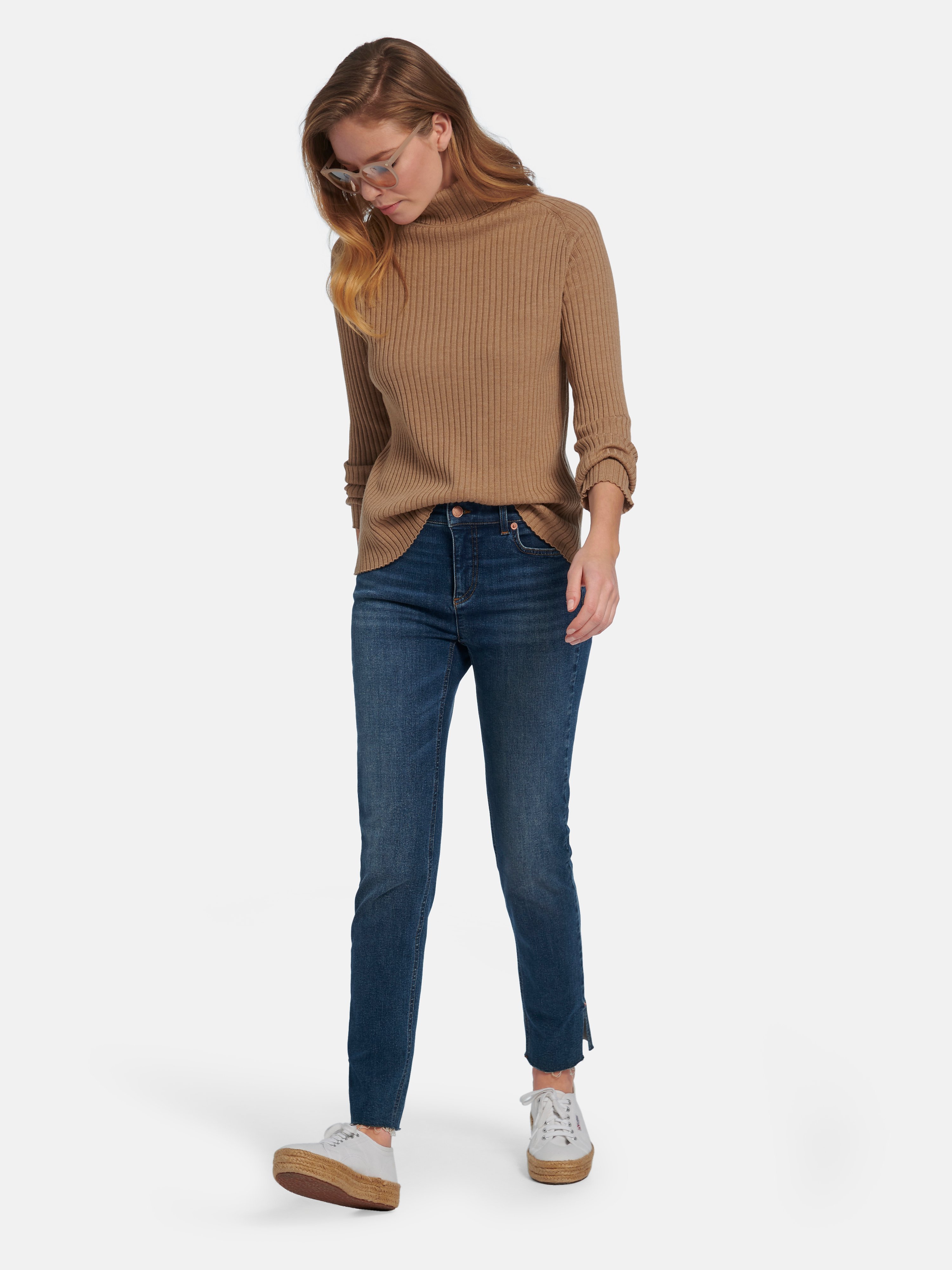 Rollkragen-Pullover aus 100% Schurwolle-Merino
