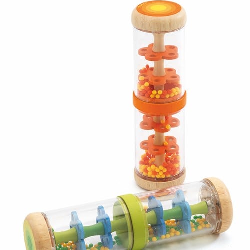 Hochet  12m piti rain baby couleur djeco