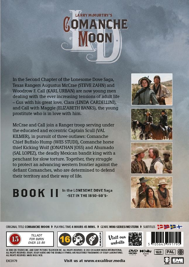 Comanche Moon (Mini series - 2 DVD box - book II)