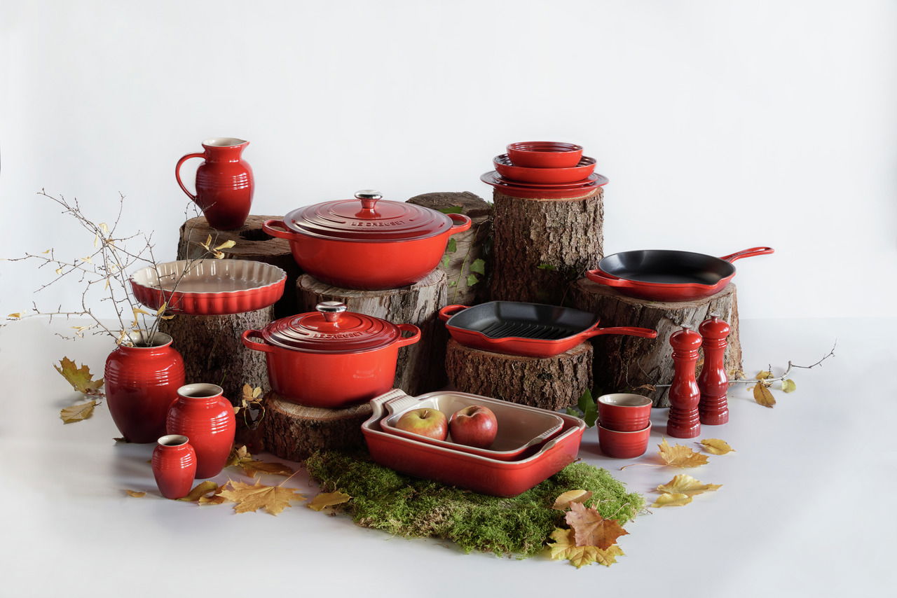LE CREUSET Sauteuse 24cm Kirschrot SIGNATURE