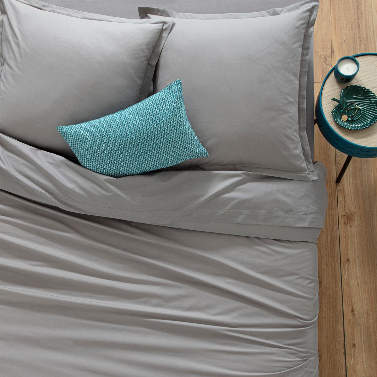 TAIE OREILLER GRIS 50X70CM