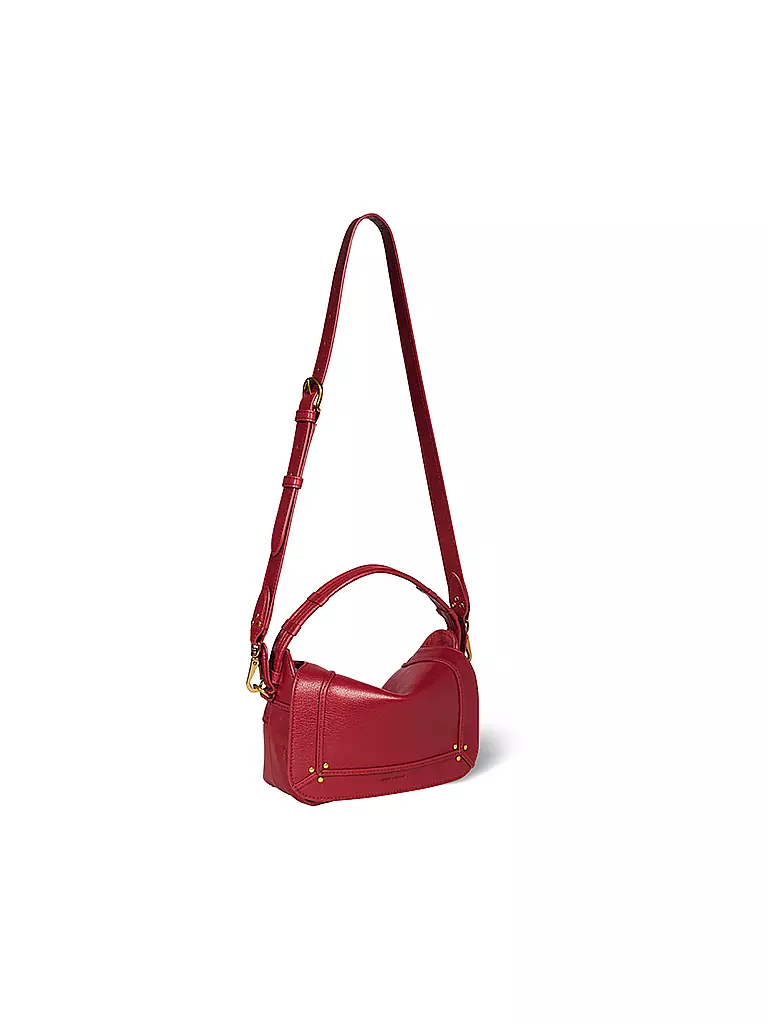 JEROME DREYFUSS Ledertasche - Umhängetasche PEPITO Small rot