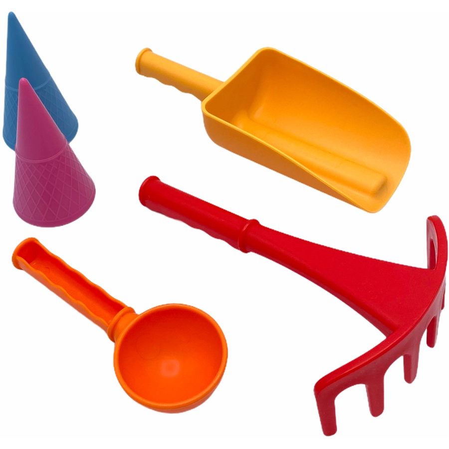 SCHILDKRÖT® 7in1 Sand Toys Falteimer-Set, rot