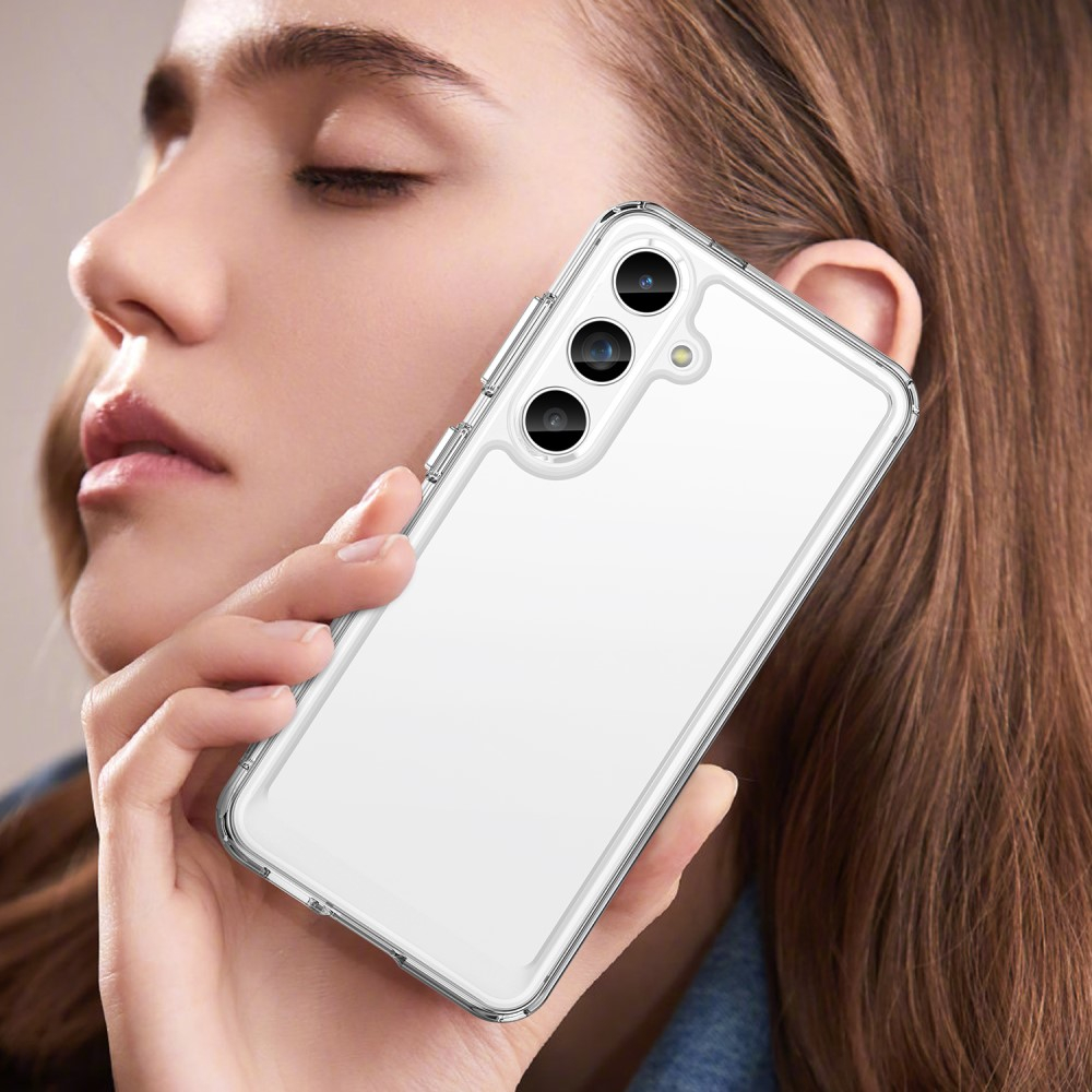 Samsung Galaxy S24  Plus Hybrid Hülle TPU Bumper   Acryl Rückseite - Transparent