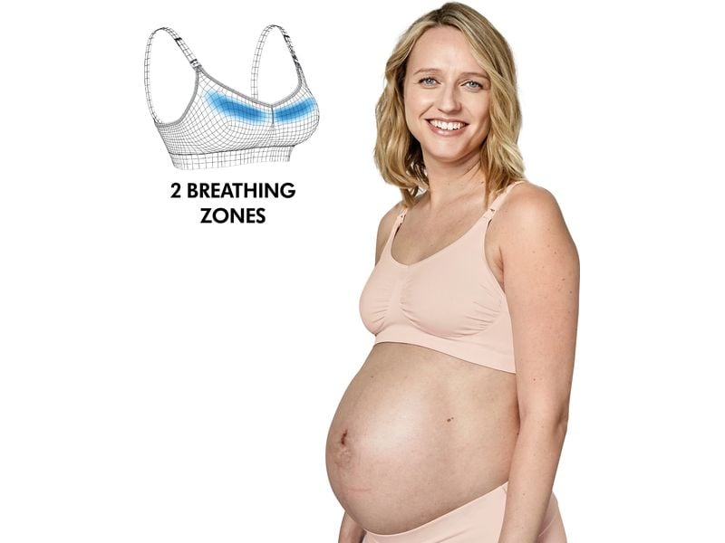 MEDELA Still-BH Keep Cool Beige Gr. L Atmungsaktiver Schwangerschafts- und Still-BH