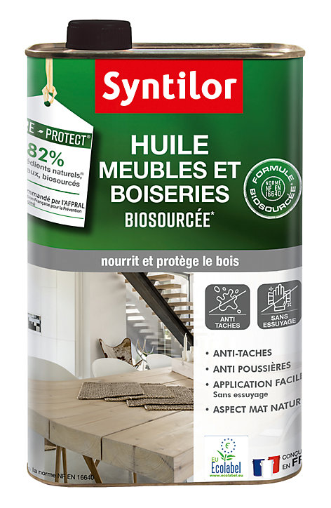 Huile meuble Nature Protect Syntilor biosourcée chêne 0,5L