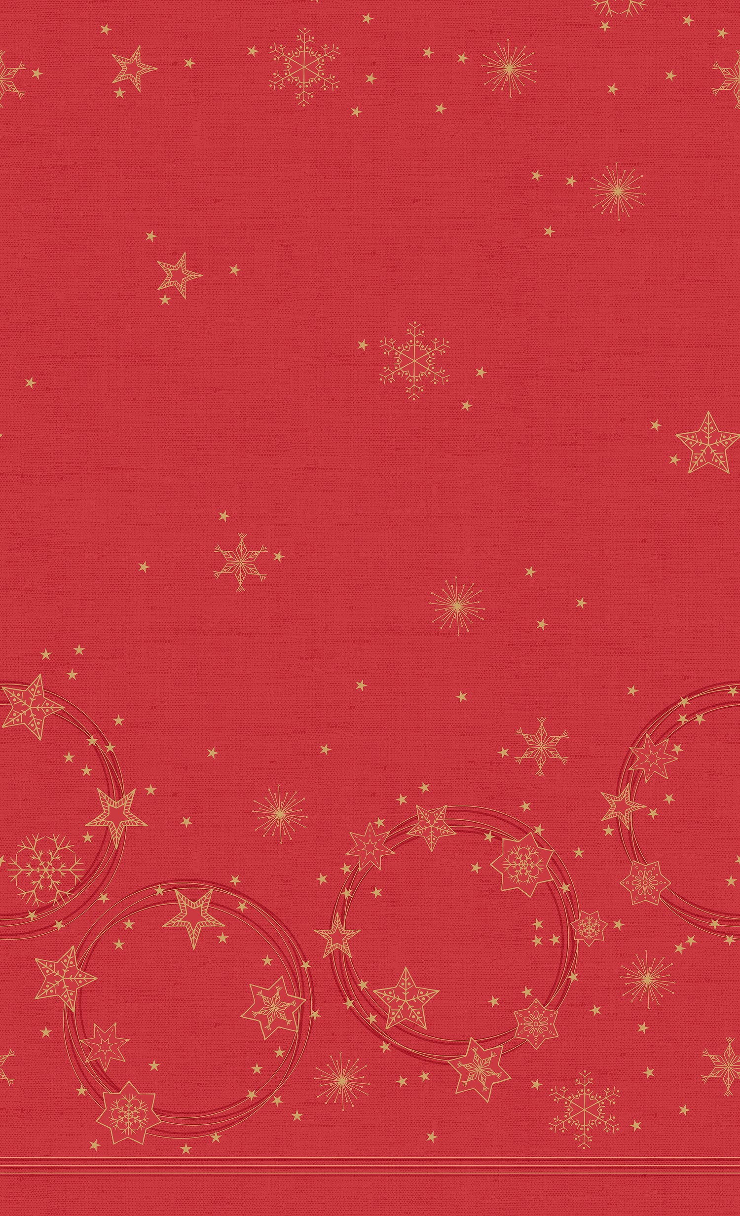 Duni tafelkleed Star Shine rood 138 x 220 cm