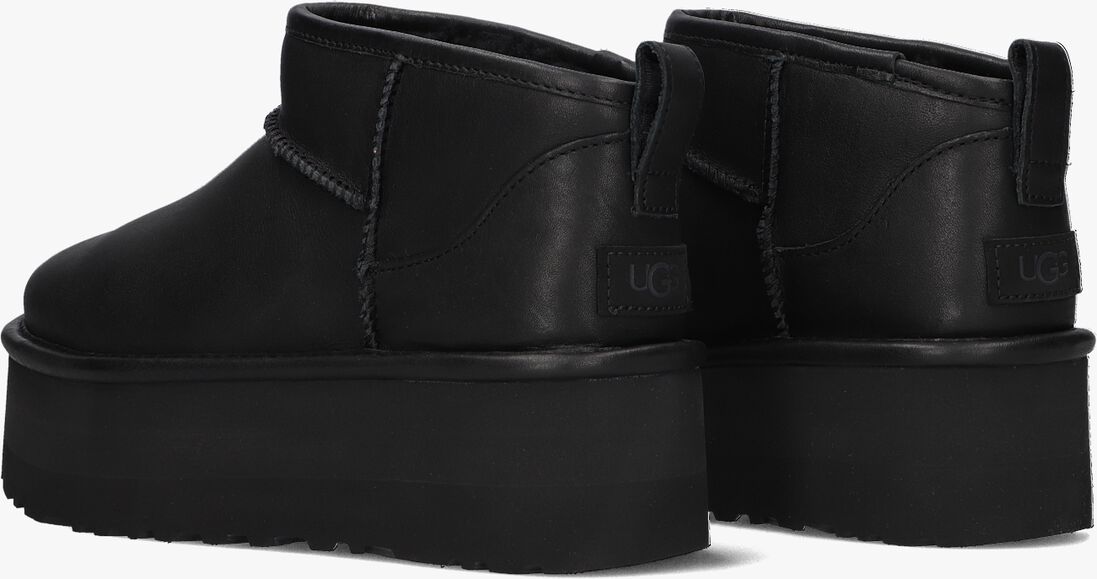 UGG zwarte ugg vachtlaarzen w classic ultra mini platform
