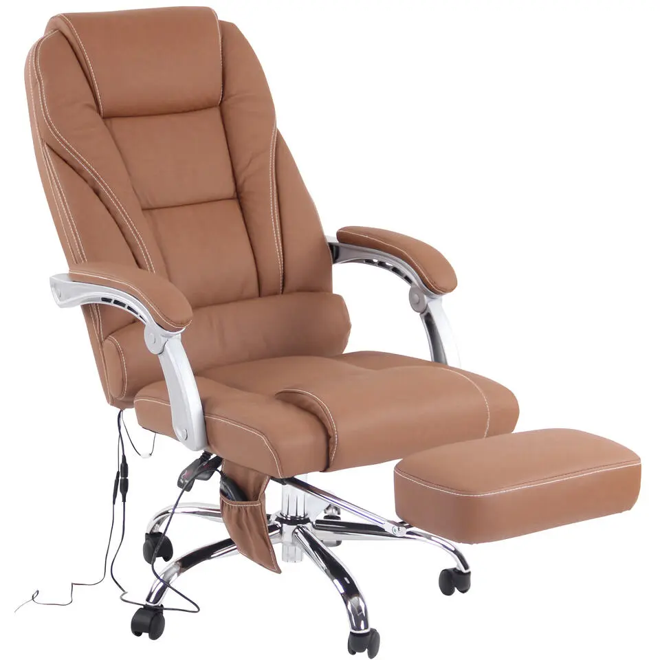 CLP Bureaustoel Pacific chroom Frame - Echt leer - licht bruin