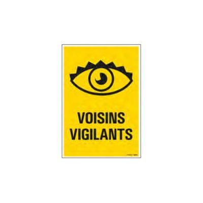 Pickup - Plaque de signalisation - 230 x 330 mm - voisins vigilants