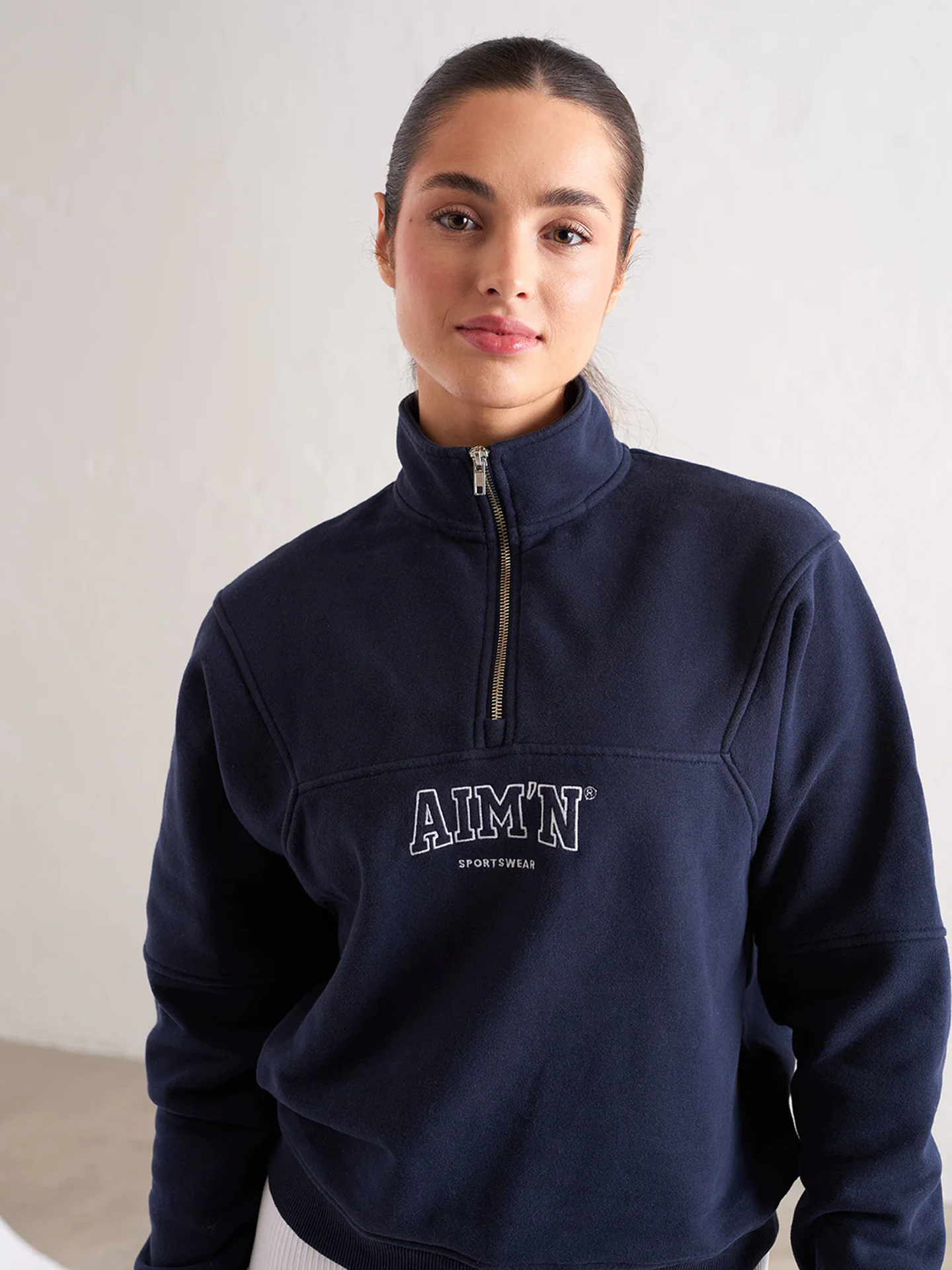 College Sweat Half Zip