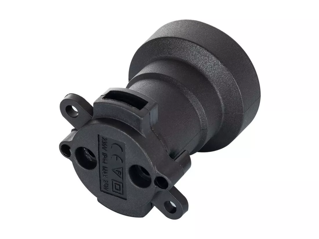 Guirlande Extérieure IP44 Câble Électrique Plat avec Douilles E27 sur Mesure Noire 50 m